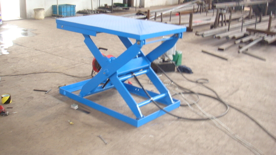 Automatic Hydraulic Dock Lift, Truck Dock Lift With Scissor Mechanism For Warehouse Loading