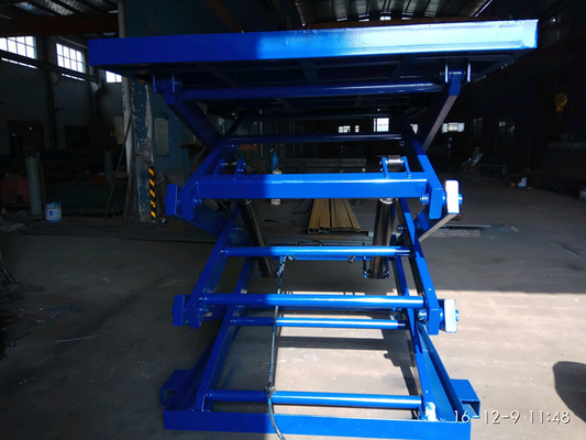 2T Hydraulic Scissor Mezzanine Goods Lift Reinforced Anti Skid