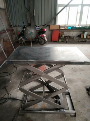 CE Approval Stainless Steel Hydraulic Lift Table By Hydraulic Electric Lifting
