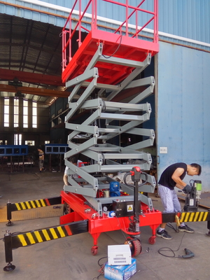 Piattaforma mobile dell'interno/all'aperto di lavoro dell'antenna di forbici dell'ascensore