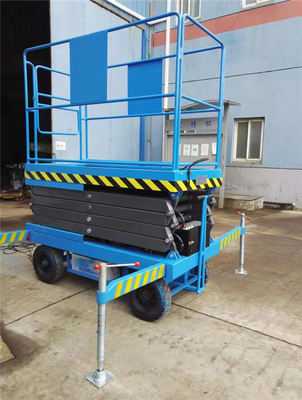 Abbia piattaforma mobile d'abbassamento manuale di Access di forbici di tensione della batteria 24VDC e della valvola