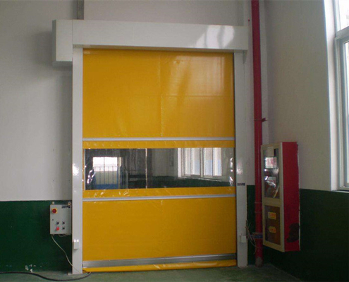 Porta del PVC ad alta velocità della divisione, delle porte per l'officina e stanza pulita quale tensione AC220V 50HZ