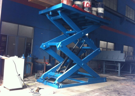 Colore del blu della piattaforma di lavoro di forbici delle piattaforme dell'ascensore di forbici del pallet del magazzino